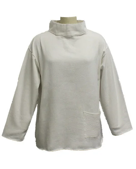 Beach Cruiser Cotton Pullover by SeaBreeze Shirred Sleeve Feminine