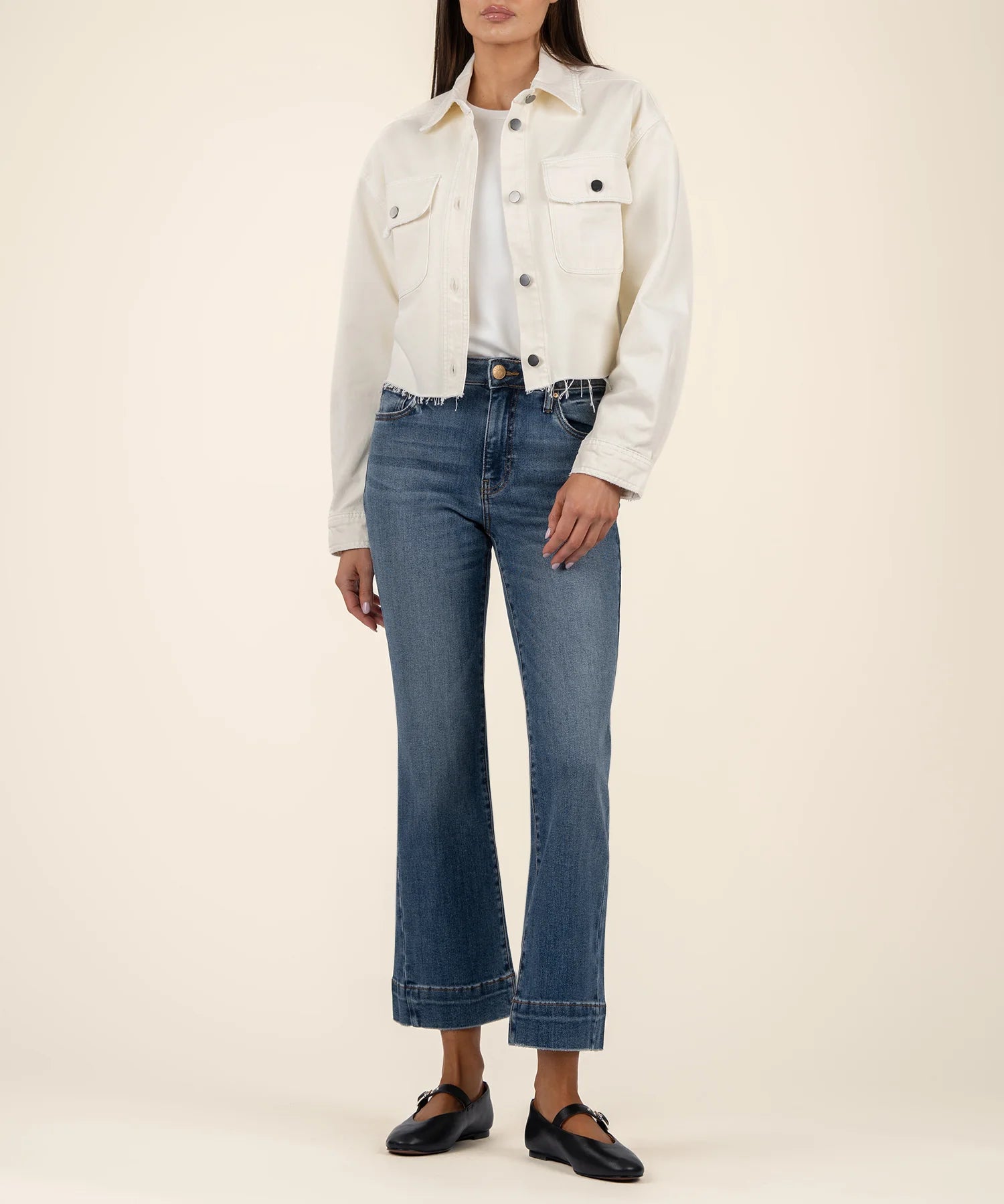 Lana Jacket [Ecru-KJ2167MA1] Welt Pockets Slit Pockets Flap Pockets