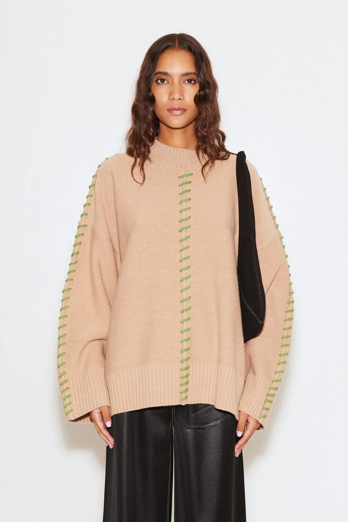 Simon Miller - Leith Sweater in milkyway beige Toggled Drawstring Belted