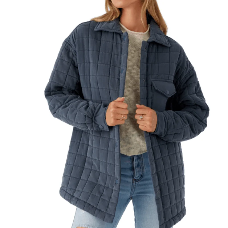 O'Neill Rya Quilted Oversized Jacket in Slate Quilted Jacket Puffer Jacket Insulated Jacket O'Neill Rya Quilted Oversized Jacket in Slate Quilted Jacket Puffer Jacket Insulated Jacket