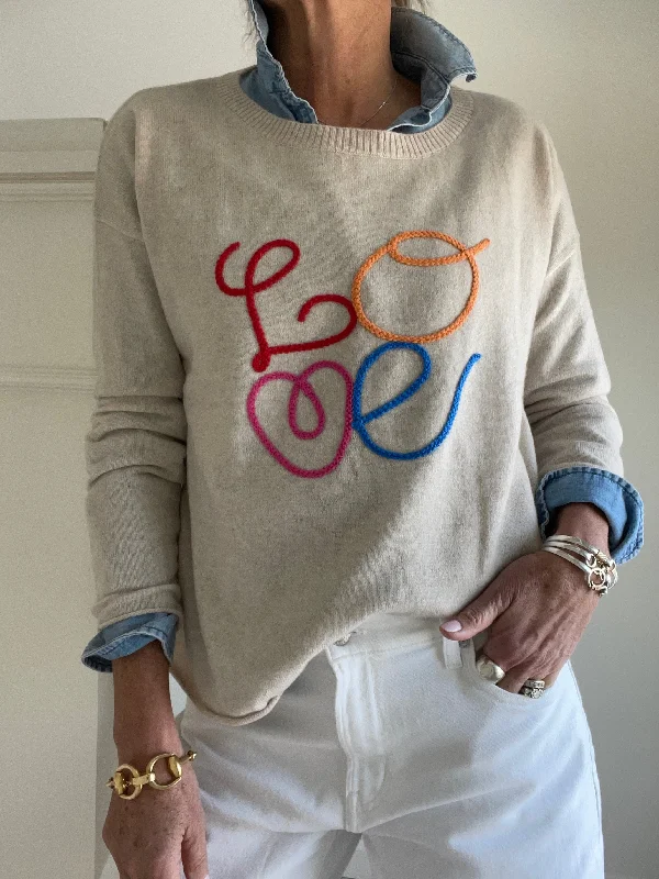 LOVE 100% Cashmere Boxy Sweater Collared Crew Neck Turtle Neck