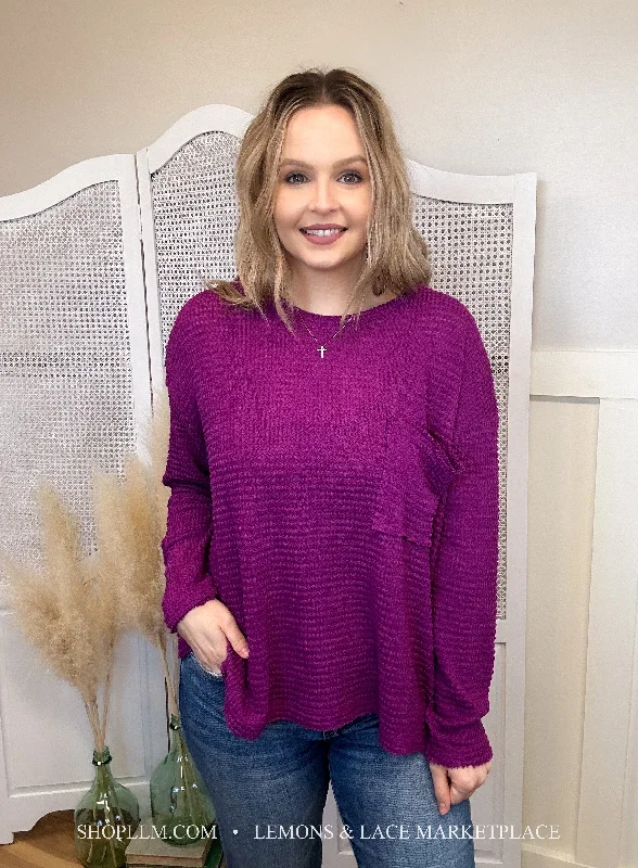 Drop Shoulder Jacquard Sweater Handmade Hand-knitted Hand-woven