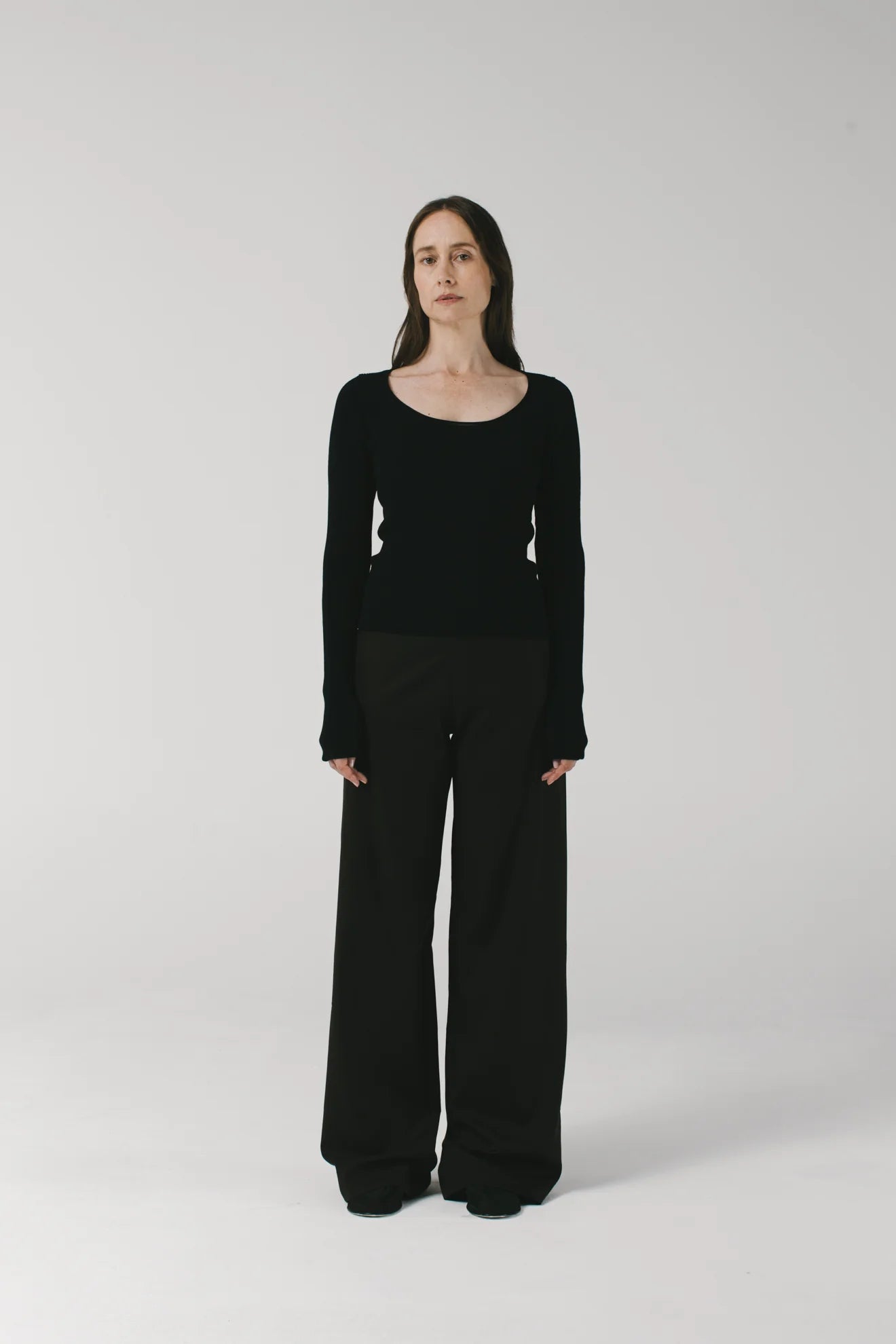 Scoop Neck Sweater Black Rayon Fabric Velvet Fabric Corduroy Fabric