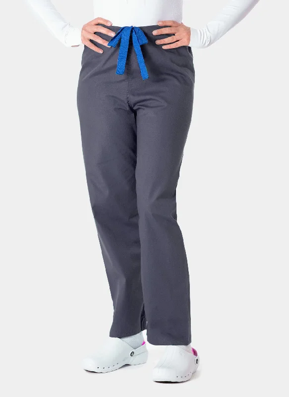 Budget Scrub Trousers - Pewter Trousers Capri Summer
