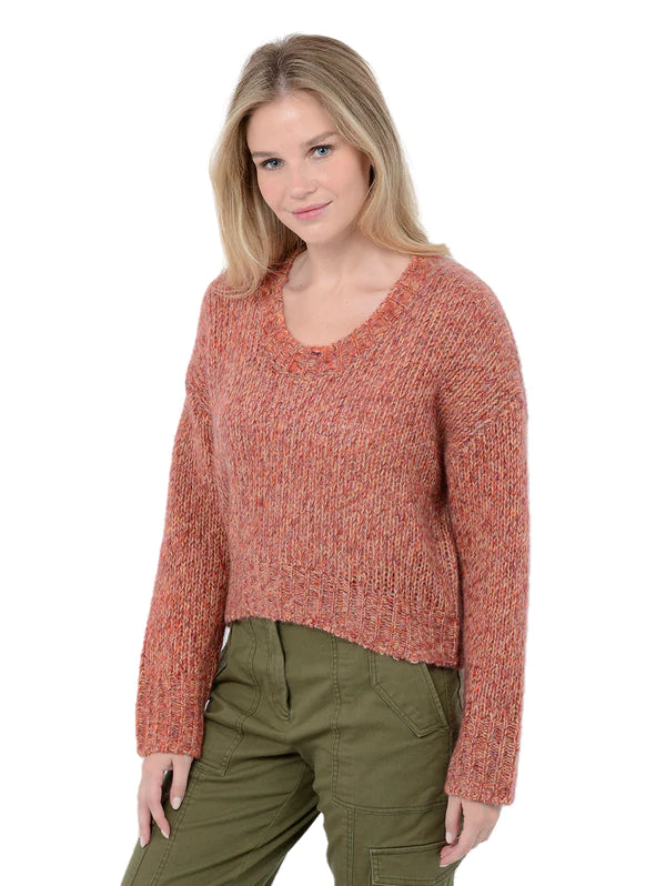 Gaetana Sweater in prarie Notch Collar Peter Pan Collar Cowl Neck