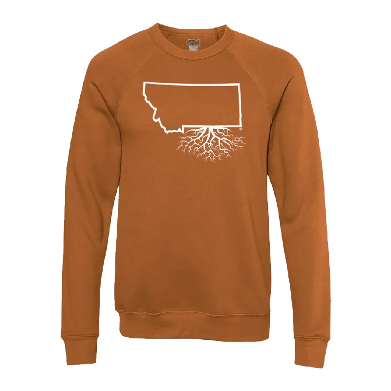 MT Roots Crewneck Pullover Sweatshirt (Unisex) Deep Neck Pullover