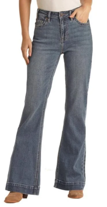 ROCK & ROLL LADIES HIGH RISE EXTRA STRETCH VINTAGE TROUSER JEANS Trousers Versatile Stylish ROCK & ROLL LADIES HIGH RISE EXTRA STRETCH VINTAGE TROUSER JEANS Trousers Versatile Stylish