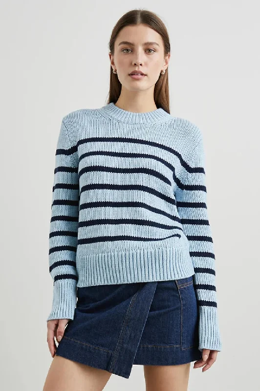Rails - Alise sweater in Sky navy stripe Seamless Knitted Crochet