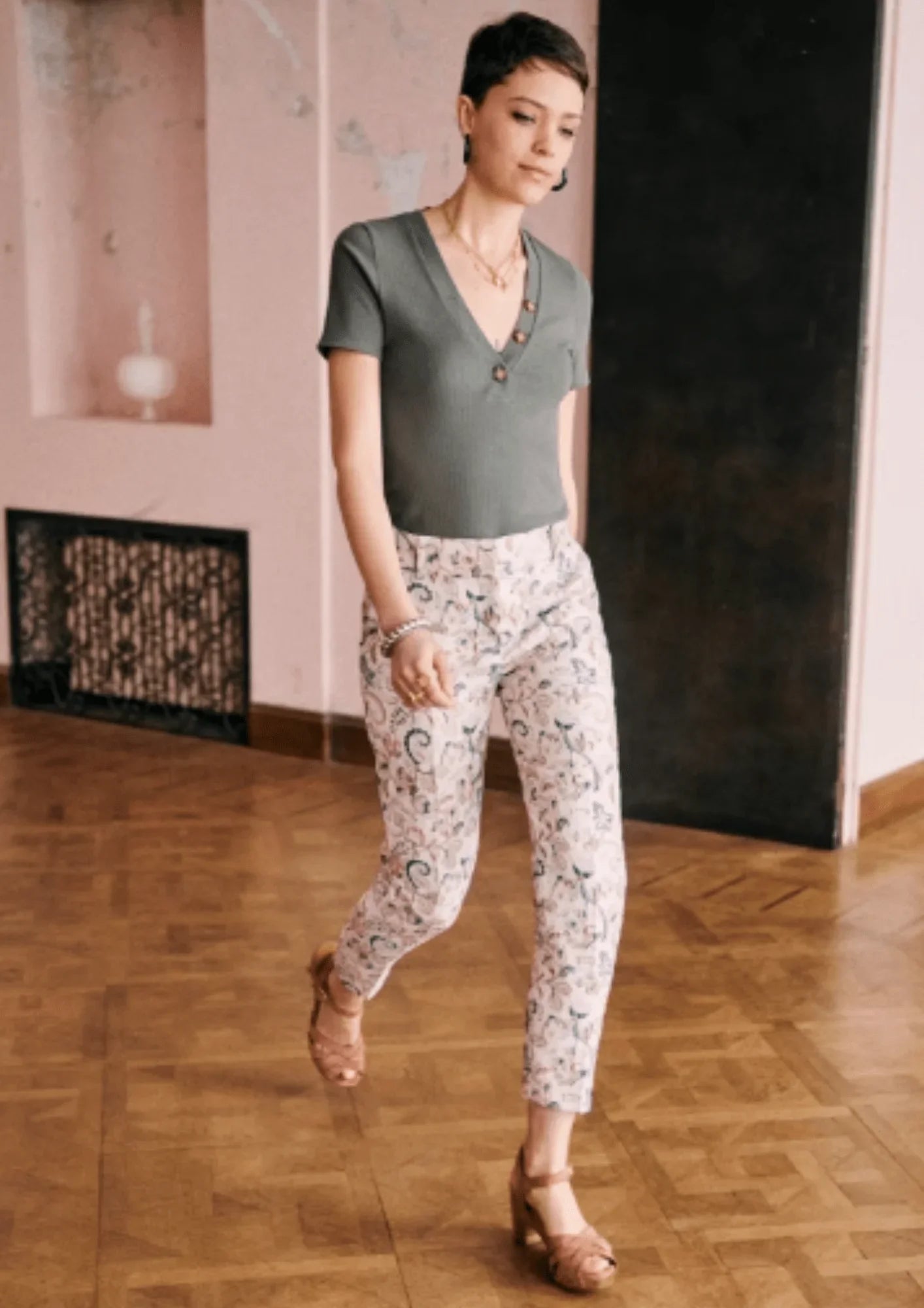 EMBROIDERED GUSTAV TROUSERS Trousers Seasonal Trendy