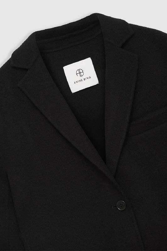 Quinn Blazer - Black Cashmere Blend