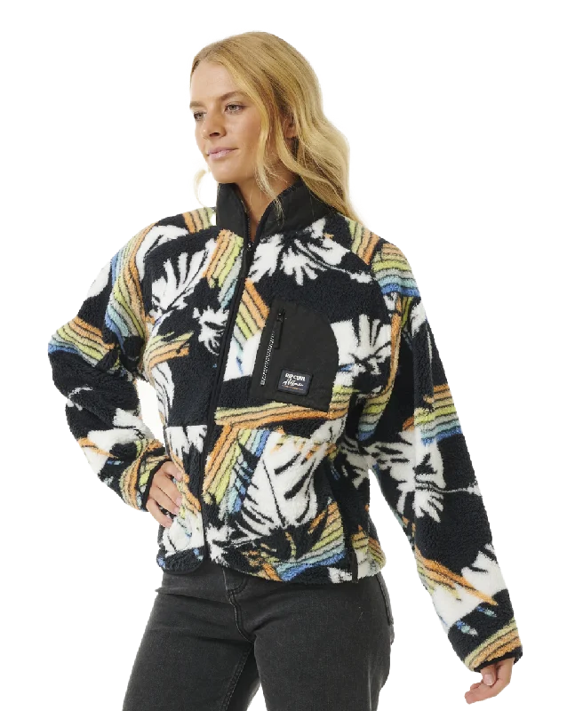 High Tide Hoffman Zip Fleece in Multi Colour