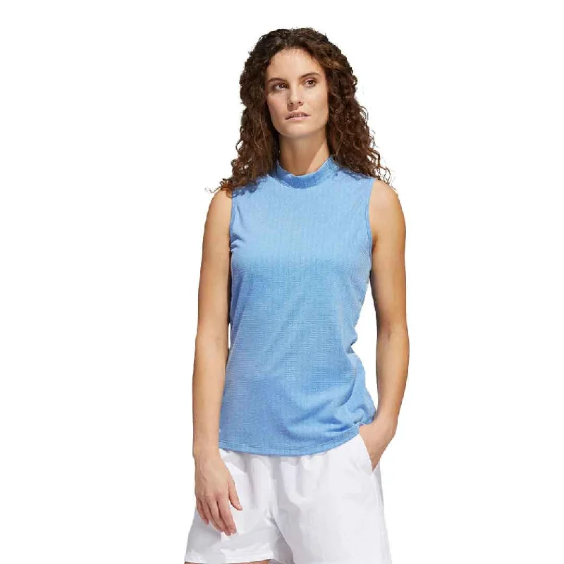 adidas - Women's Essentials Mock Neck Sleeveless Polo (HA3484)