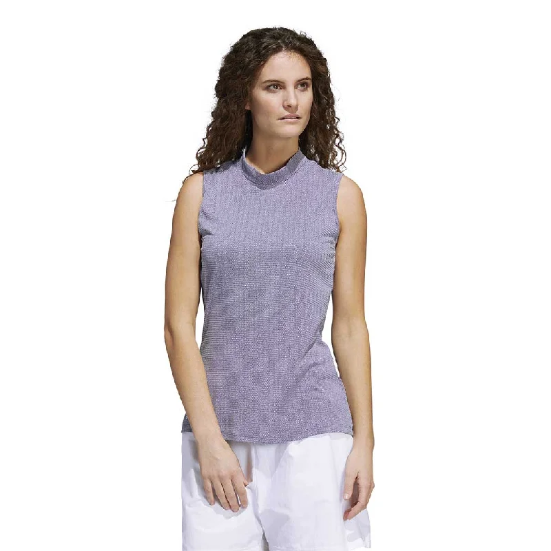 adidas - Women's Essentials Mock Neck Sleeveless Polo (HA3485)