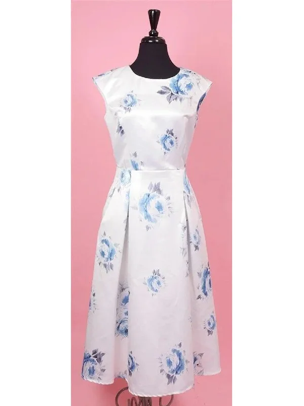 Jeanne D'arc Blue Flower Dress