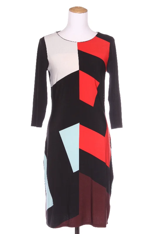 M&S - Colour block L/S dress! 8-10