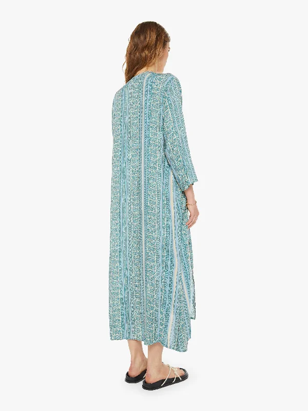 Natalie Martin Isobel Dress - Paisley Stripe Pool