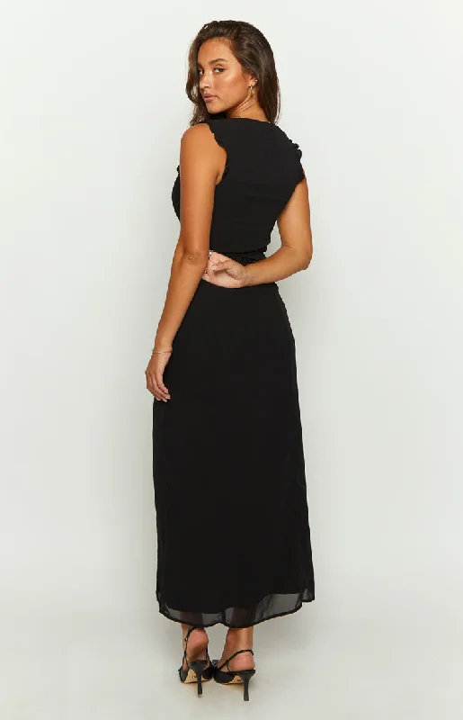 Vallure Black Maxi Dress