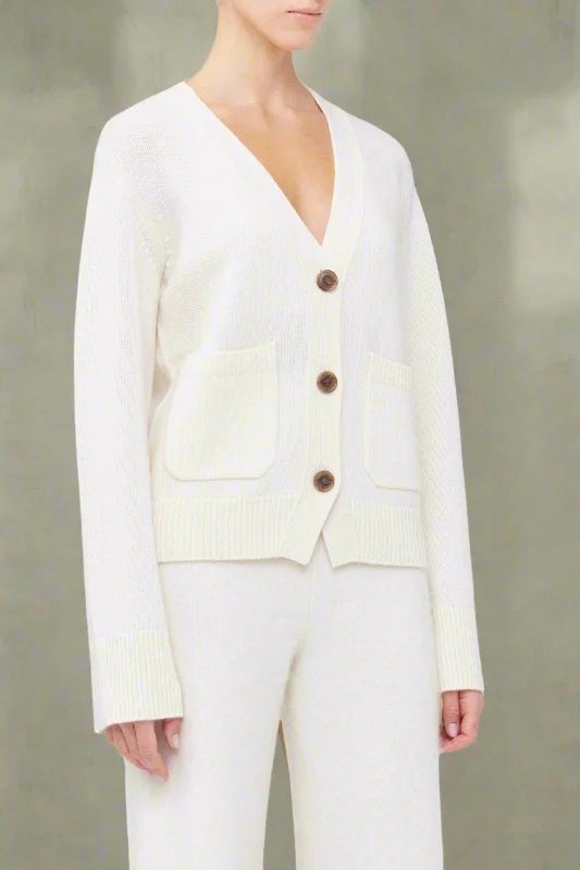 Danni Cream Cashmere Cardigan