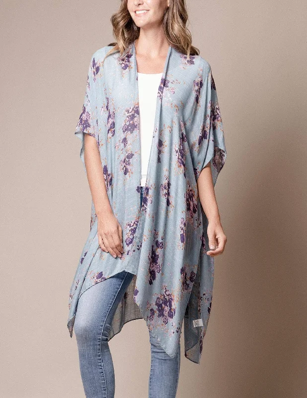 Meylani Kimono Wrap - Sky Blue