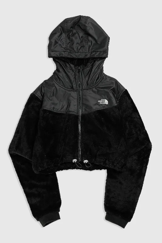 Rework North Face Crop Fleece Jacket - XL