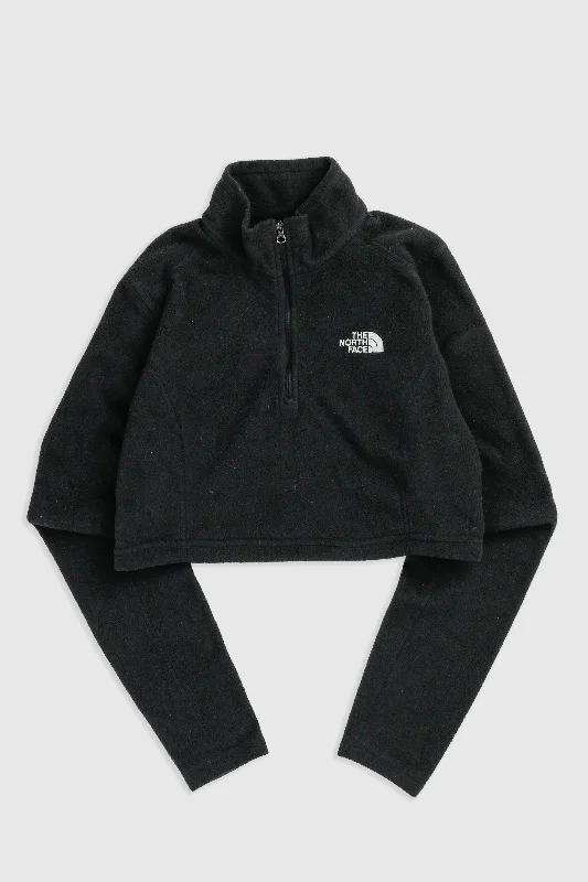 Rework North Face Crop Fleece Sweater - S