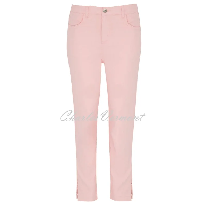 Dolcezza Cropped Jean With Ankle Detail - Style 23202 (Blush)