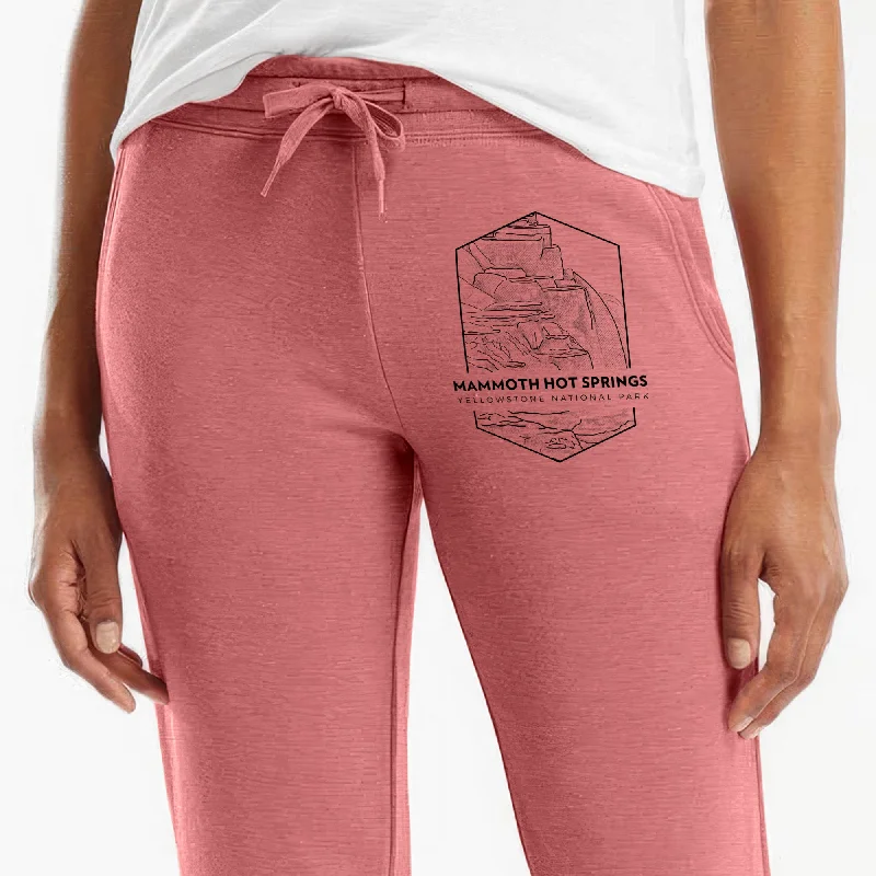 Mammoth Hot Springs - Yellowstone National Park - Women's Cali Wave Jogger Sweatpants