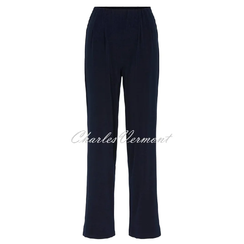 Tia Wide Leg Trouser - Style 71179-7093-6903 (Navy)