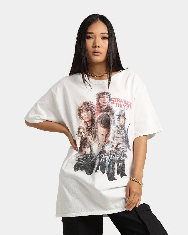 Goat Crew X Stranger Things Group Vintage T-Shirt Off White