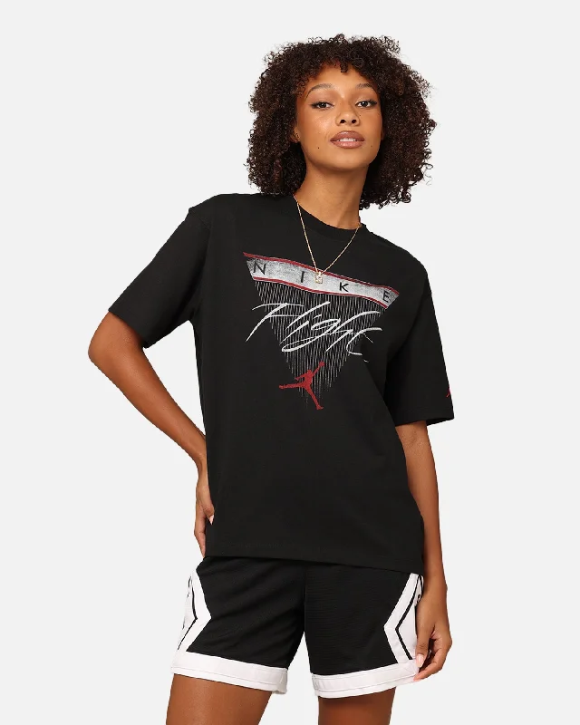 Jordan Women's Flight Heritage Graphic T-Shirt Black/Gym Red