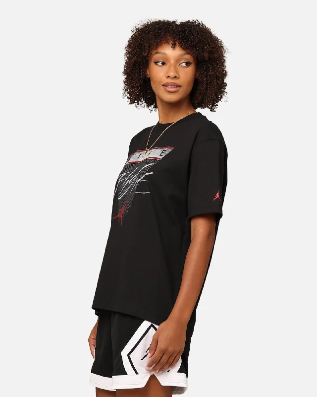 Jordan Women's Flight Heritage Graphic T-Shirt Black/Gym Red