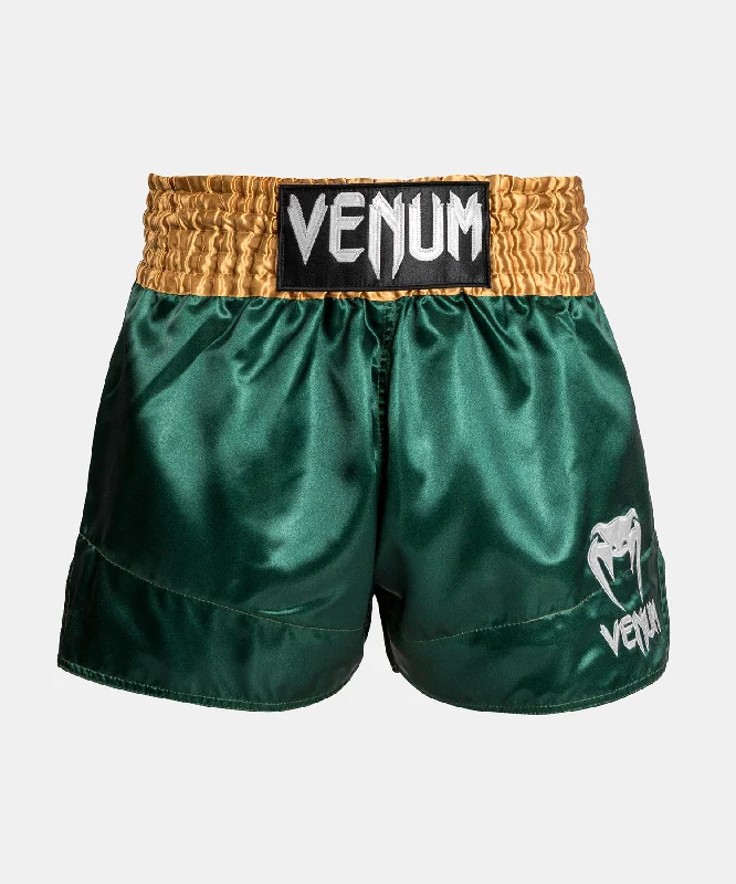 Venum Classic Muay Thaï Short - Green/Gold/White