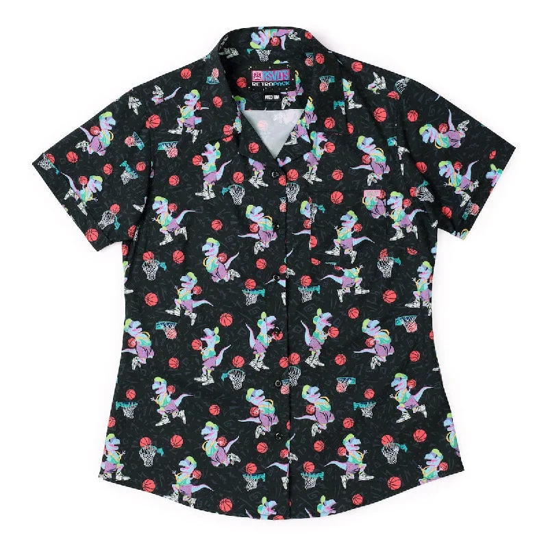 ‘90s Retro Pack ""Dino Dunks"" – Women's KUNUFLEX Short Sleeve Shirt