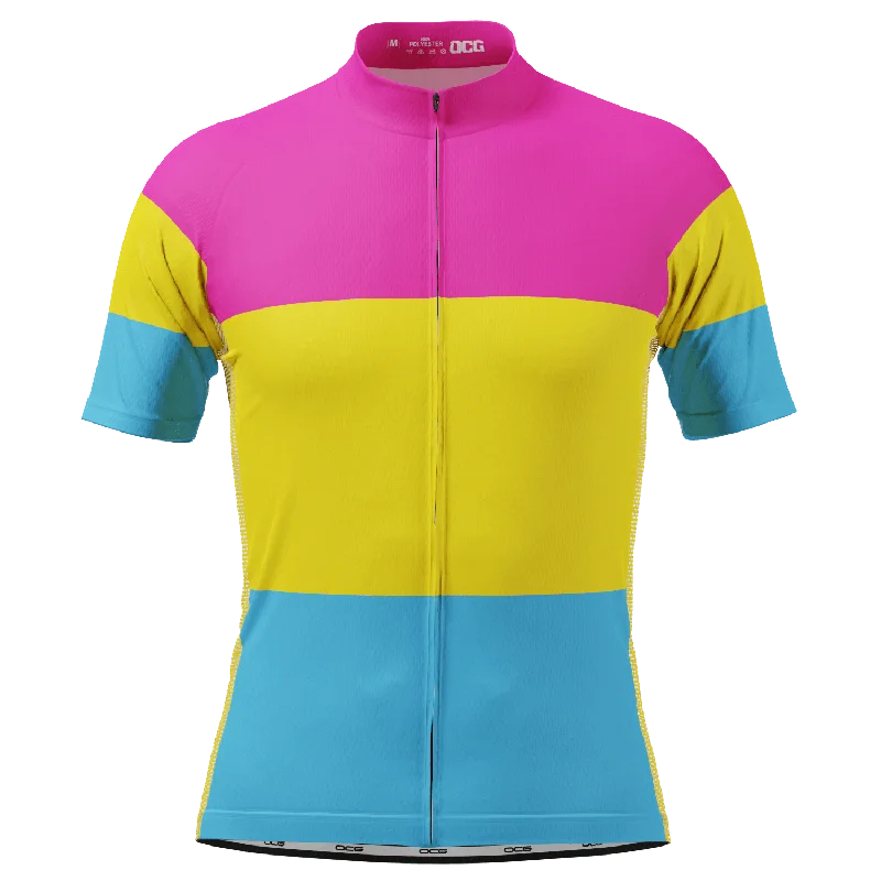 Men's LGBT Pansexual Pride Short Sleeve Cycling Jersey